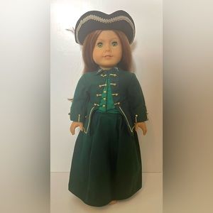 American Girl Doll Felicity Green Riding Habit & Hat Complete Outfit.  2005-2010